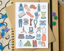 Running Alphabet Greetings Card