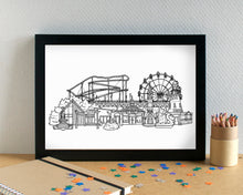 Skegness Skyline Landmarks Art Print - can be personalised