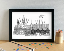 Speke Liverpool Skyline Art Print - can be personalised