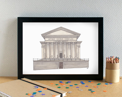 St George's Hall Liverpool Art Print