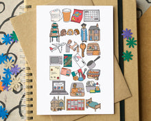 Starting University Alphabet Greetings Card