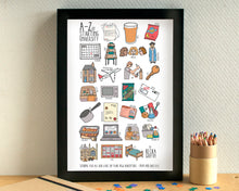 Starting University Alphabet Art Print