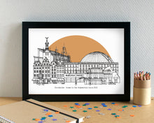 Stockholm Skyline Landmarks Art Print - can be personalised
