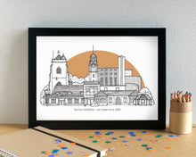 Sutton Coldfield Skyline Art Print - can be personalised