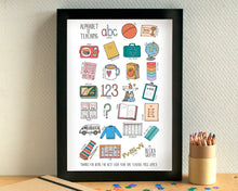 Teaching Alphabet Art Print - Infants