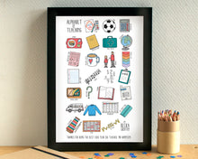 Teaching Alphabet Art Print - Juniors