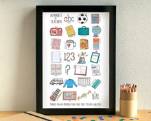 Teaching Alphabet Art Print