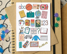 Teaching Alphabet Greetings Card - Infant School