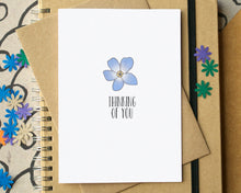 "Thinking of You" Forget-me-not Sympathy Card