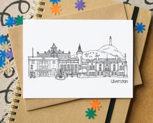 Ulverston Skyline Landmarks Greetings Card