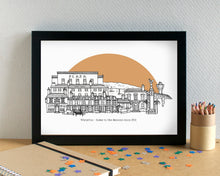 Waterloo Merseyside Skyline Landmarks Art Print - can be personalised