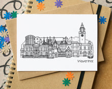 Wavertree Liverpool Skyline Landmarks Greetings Card