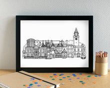 Wavertree Liverpool Skyline Landmarks Art Print - can be personalised