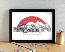 Weston-super-Mare Skyline Landmarks Art Print