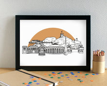 Weston-super-Mare Skyline Landmarks Art Print