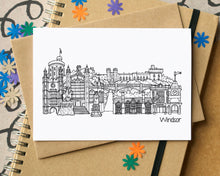 Windsor Skyline Landmarks Greetings Card