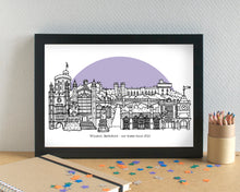 Windsor Skyline Landmarks Art Print - can be personalised - unframed