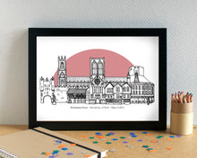 York Skyline Landmarks Art Print - can be personalised