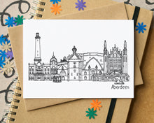 Aberdeen Skyline Landmarks Greetings Card