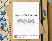 The Jungle Book Alphabet Greetings Card