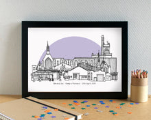 Baltic Triangle Skyline Landmarks Art Print - can be personalised