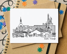 Baltic Triangle Liverpool Skyline Landmarks Greetings Card