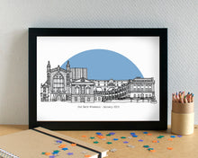 Bath Skyline Landmarks Art Print - can be personalised