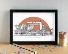 Belfast Skyline Landmarks Art Print - can be personalised