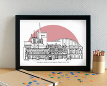 Blackburn Skyline Landmarks Art Print - can be personalised