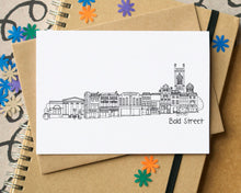 Bold Street Liverpool Skyline Landmarks Greetings Card