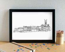 Bold Street Liverpool Skyline Landmarks Art Print - can be personalised