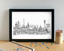 Bradford Skyline Landmarks Art Print - can be personalised