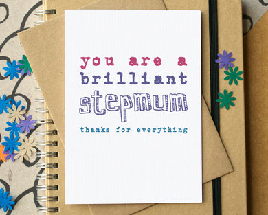 Brilliant Stepmum Mother's Day Card
