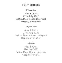 Wedding Personalised Skyline Greetings card