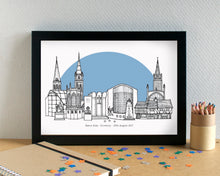 Coventry Skyline Landmarks Art Print - can be personalised