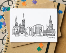 Coventry Skyline Landmarks Greetings Card