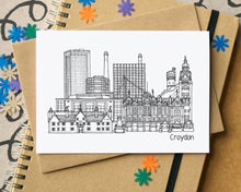 Croydon Skyline Landmarks Greetings Card