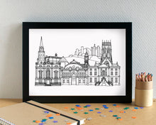 Doncaster Skyline Landmarks Art Print - can be personalised