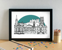 Doncaster Skyline Landmarks Art Print - can be personalised