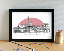 Dublin Skyline Landmarks Art Print - can be personalised