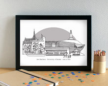 Dundee Skyline Landmarks Art Print - can be personalised