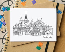 Dunfermline Skyline Landmarks Greetings Card