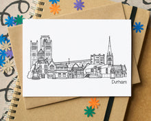 Durham Skyline Landmarks Greetings Card