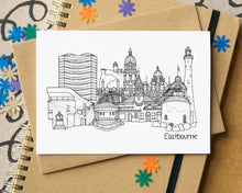 Eastbourne Skyline Landmarks Greetings Card