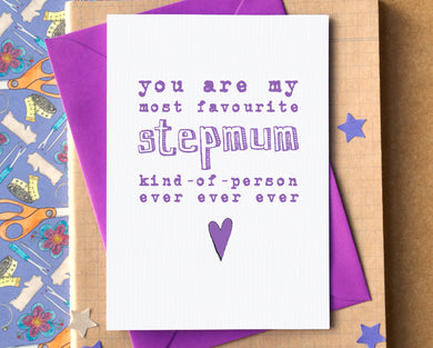 Favourite Stepmum Kind-of-Person Mother's Day Card