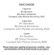 Graduation Personalised Skyline Print