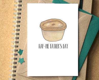 Funny Hap-Pie Father's Day Card