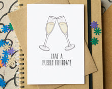 Funny Prosecco Wine Birthday Card