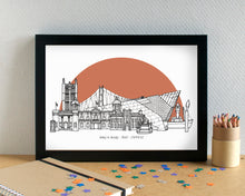 Hull Skyline Landmarks Art Print - can be personalised