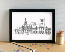 Kendal Skyline Landmarks Art Print - can be personalised